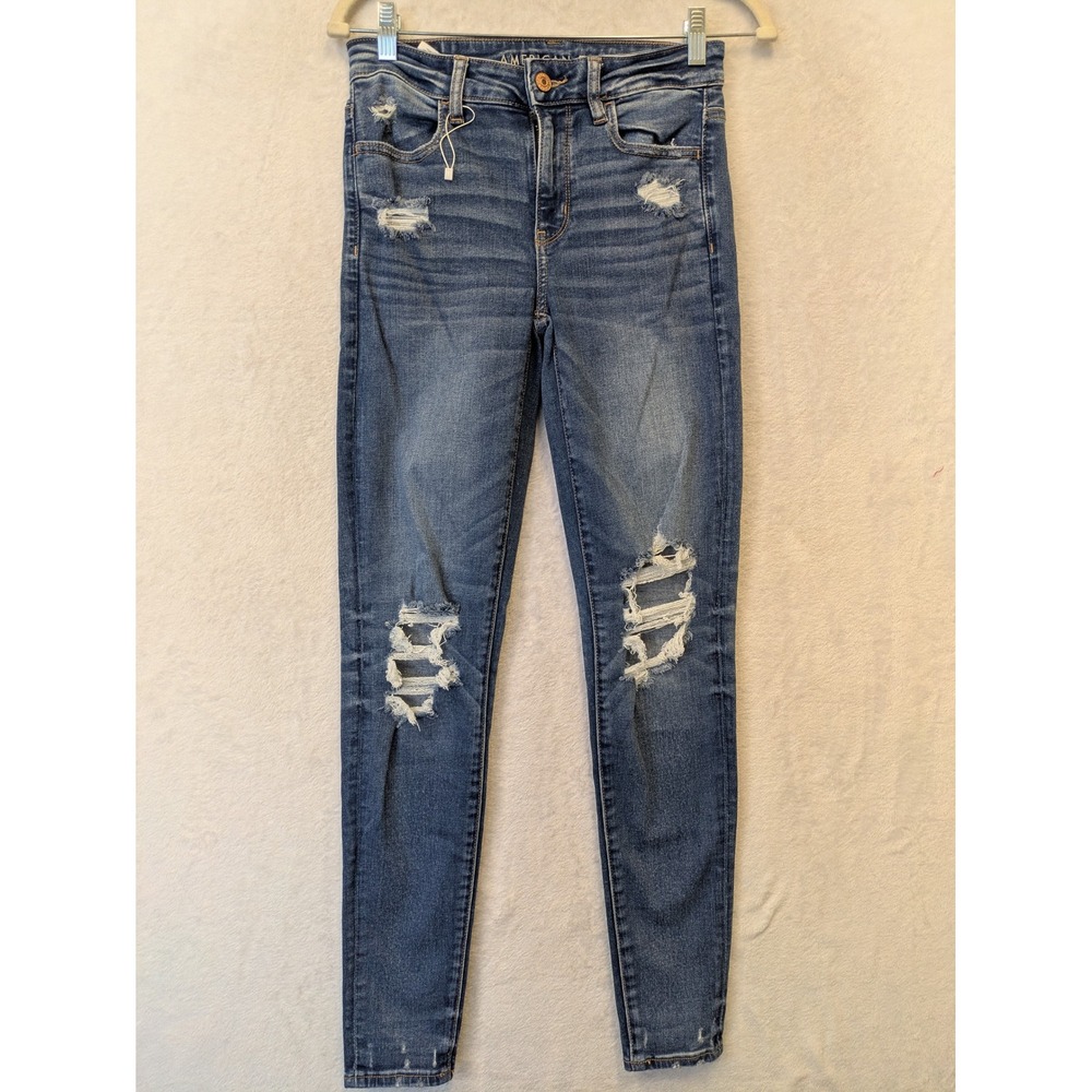 American Eagle Outfitters Women's Size‎ 4 Long High Rise Jegging Jeans